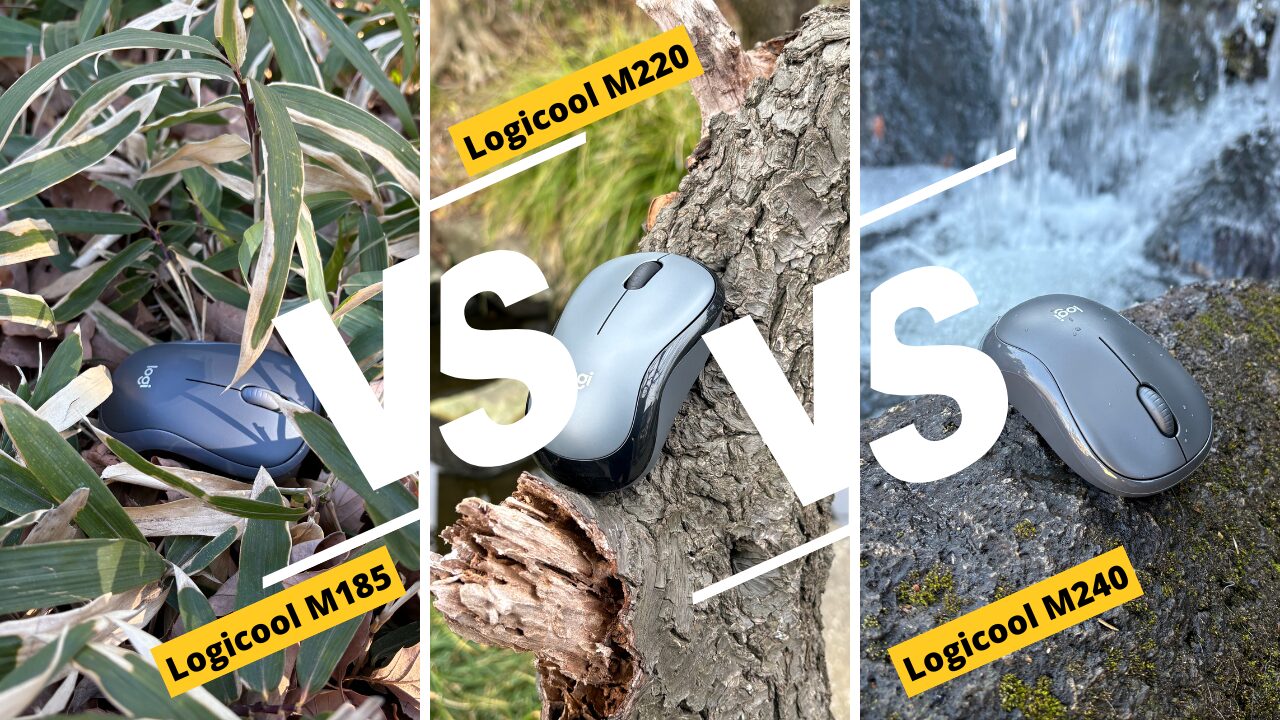 【徹底比較レビュー】Logicool M185(M186) VS M220(M221) VS M240 ：気になる違いを徹底比較！